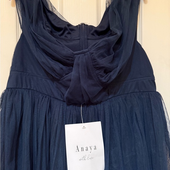 NWT Anaya With Love Navy Tulle Formal Event Gown - Picture 3 of 7